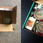 Two boxes, one branded and the other without branding.