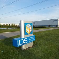 IDS signage in front of their warehouse.