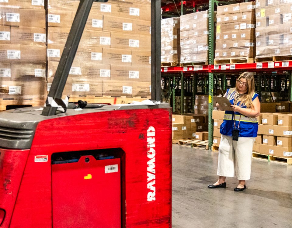 woman checking over fulfillment