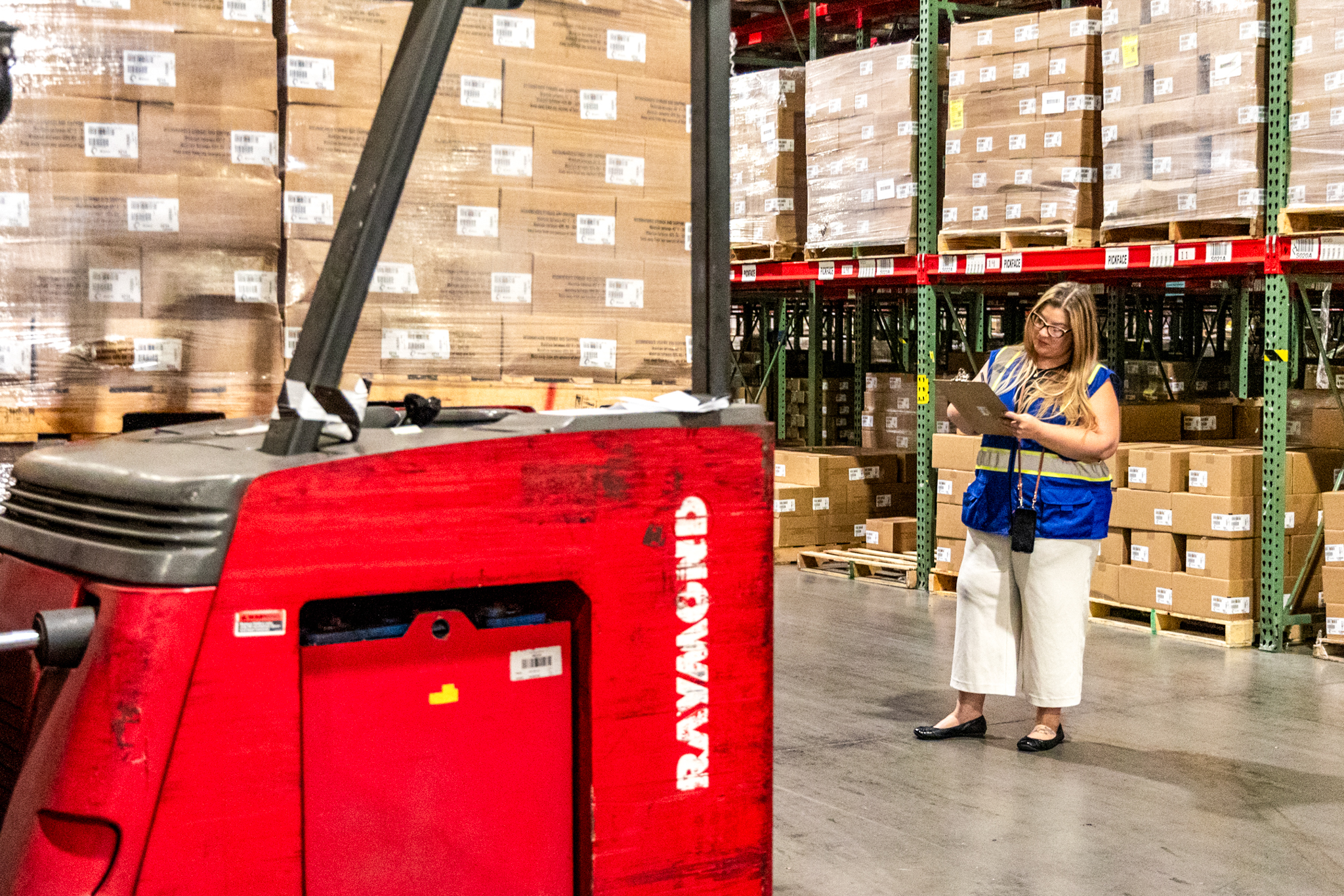 woman checking over fulfillment