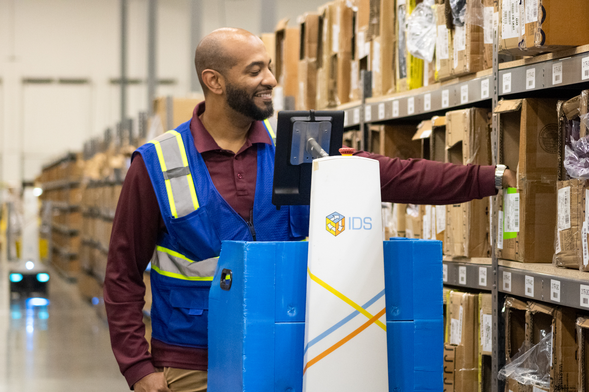 man working on fulfillment