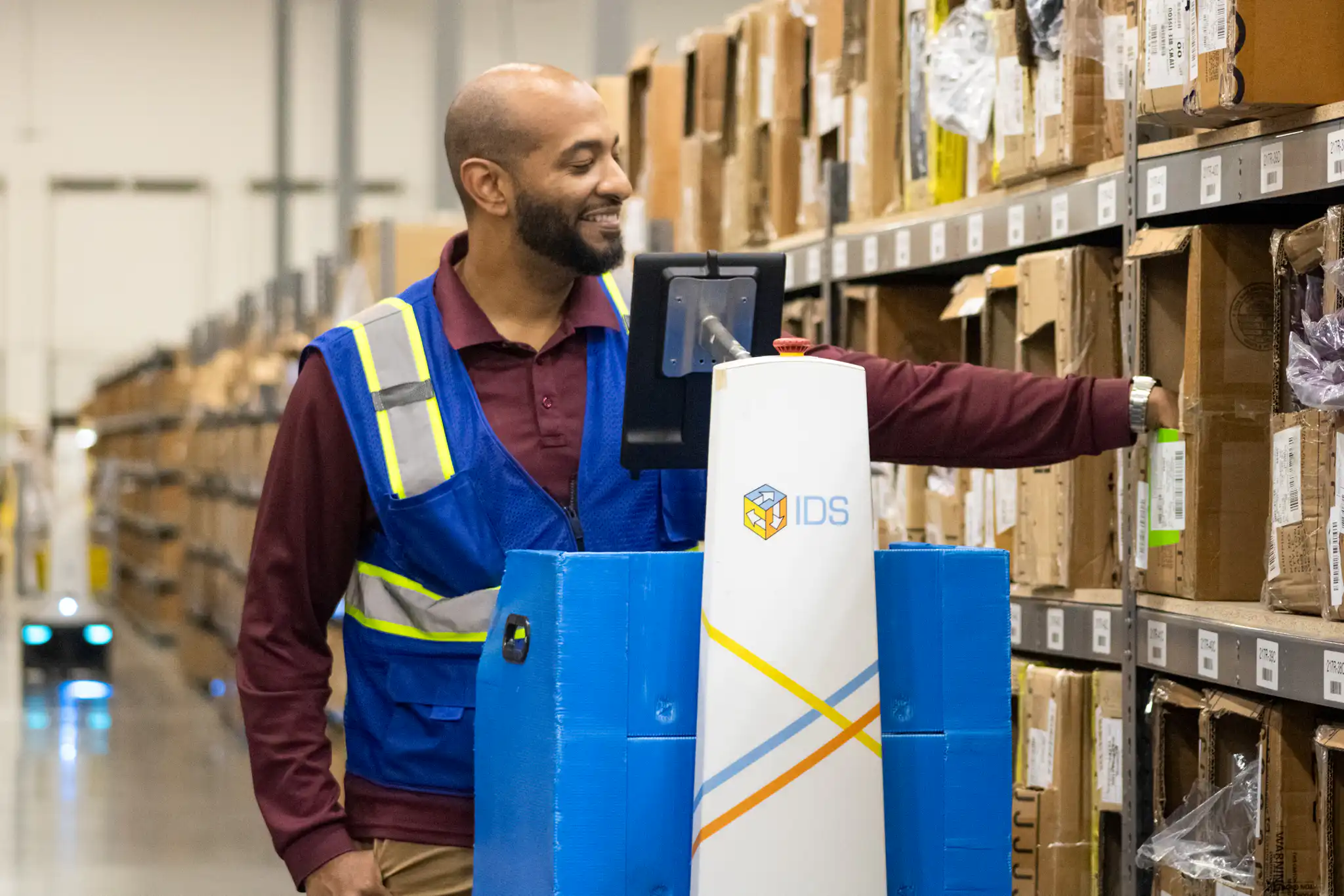 man working on fulfillment
