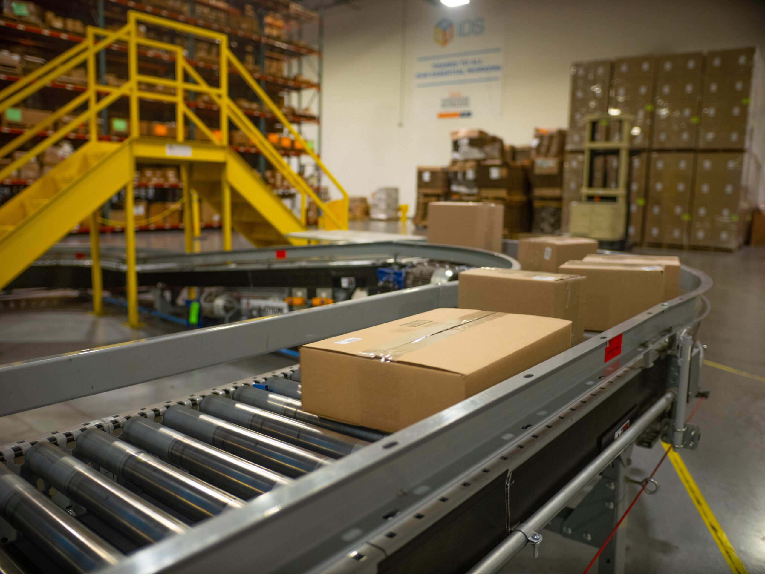 Boxes at a fulfillment center