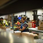 woman working in 3PL fulfillment center
