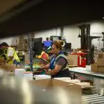 woman working in 3PL fulfillment center