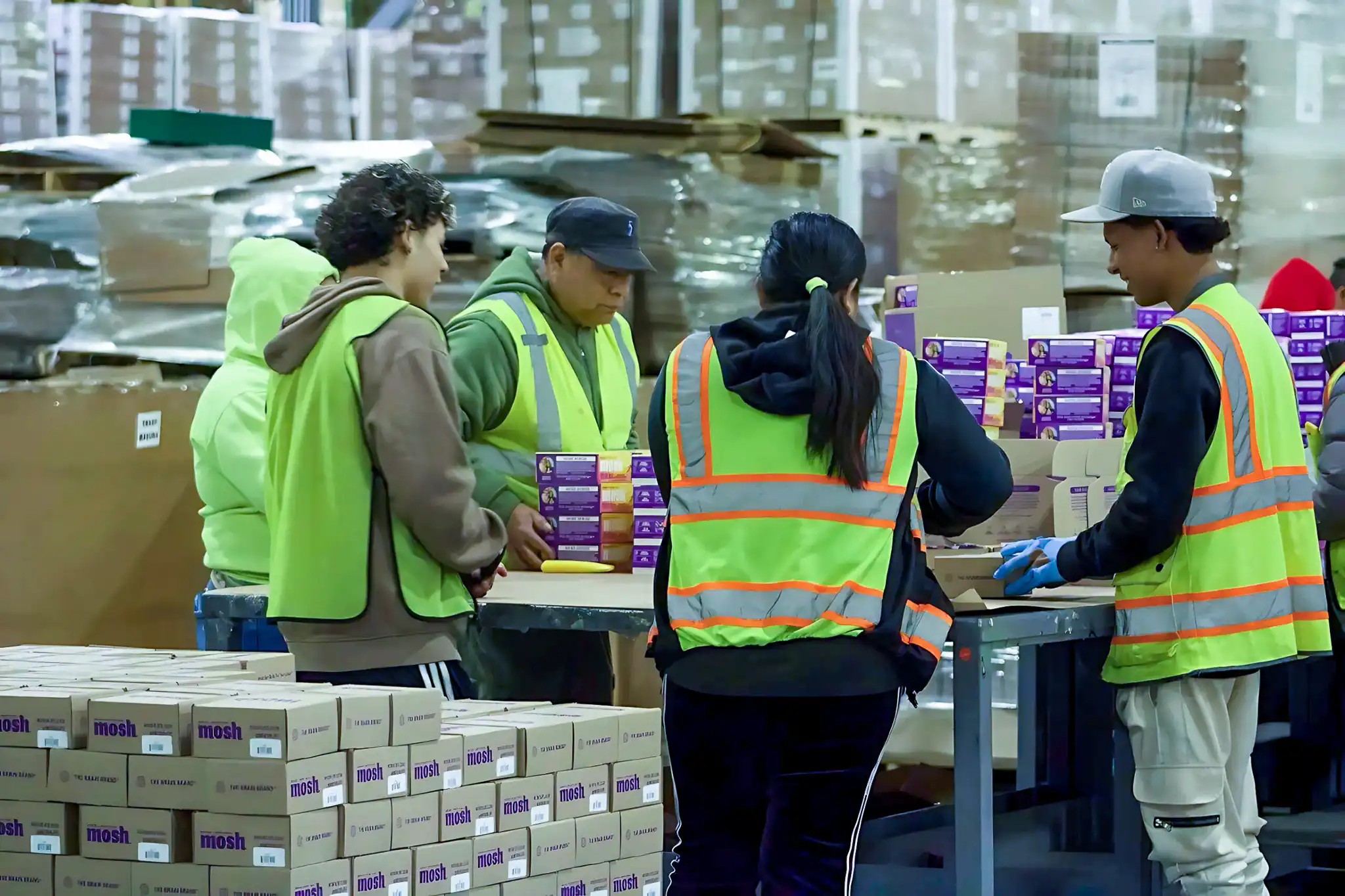 3PL facility workers